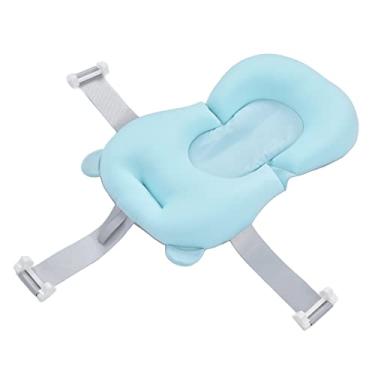 Imagem de Generic Almofada de Banho de bebê, Drenagem Rápida Tamanho Apropriado Bather de Pia Recém -nascido para Banheiro para Casa por 0 a 6 Meses (Azul claro)