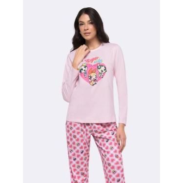 Imagem de Pijama Manga Longa As Meninas Superpoderosas - Veggi, Rosa, G, Feminin