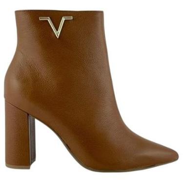 Imagem de Bota Via Marte Salto Bloco Em Couro Feminina 06301201-Feminino