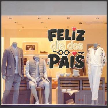 Imagem de Adesivo impresso e em recorte para vitrine dia dos pais oculos 98x100m