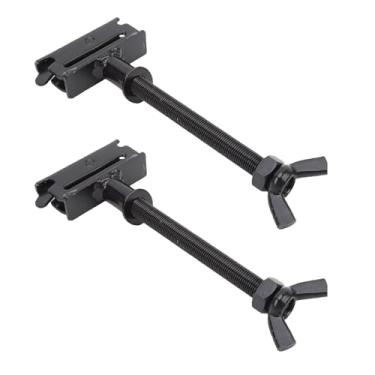 Imagem de Fabater Suporte para estepe E Track para amarração X-Track, pontos de ancoragem, suporte para parafusos, acessórios para de trilhos Etrack para reboques fechados (Preto)