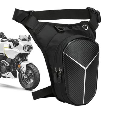 Imagem de Rrlihjgu Bolsa Para Coxa de Moto | Pochete Multifuncional Para Perna | Bolsa Ajustável Com 2 Bolsos Com Zíper Para Caminhada, Ar Livre, Viagem, Turismo, Deslocamento Diário, Pesca, Ciclismo,