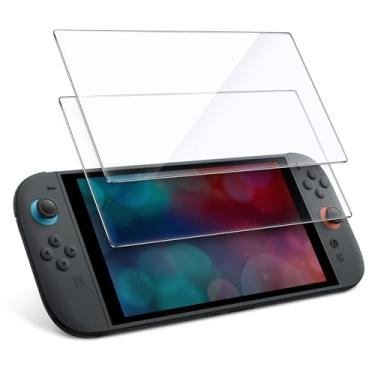 Imagem de JETech Película de Vidro Temperado para Nintendo Switch 2 2025, Protetor de Tela 9H, Antirriscos, HD Transparente, Pacote com 2