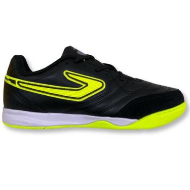 Imagem de Chuteira Futsal Topper Maestro Club V Unissex Preto, Preto chumbo amar