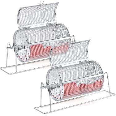 Imagem de Teenyyou 2 peças de rodas giratórias pequenas de sorteio atualizado para 600 bilhetes com suporte para jogos e eventos (17,78 cm x 12 cm, prata)