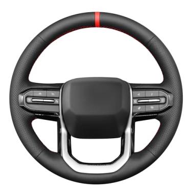 Imagem de MEWANT Capa de volante costurada à mão para Chevrolet (Chevy) Colorado 2023-2025 Acessórios de volante para Chevrolet (Chevy) Colorado