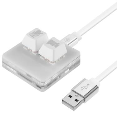 Imagem de Linkidea Botão de reunião com zoom USB para Windows, iniciar/parar vídeo, silenciar/ativar microfone, compatível com aplicativo Zoom, teclado Plug & Play, controlador de reunião para aulas online,