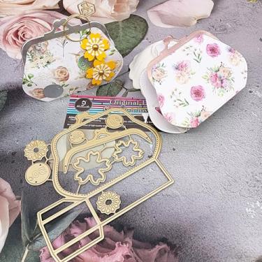 Imagem de Alinacutle 1 mini bolsa para meninas, corte de metal, corte de metal, para fazer cartões artesanais, álbuns, álbuns, presente de papel, decoração de férias, modelo feito à mão - alinacutle