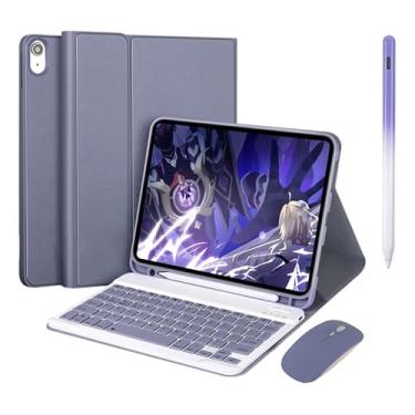 Imagem de Capa Dobrável, Teclado, Mouse, Caneta Táctil Para Samsung Tab A7