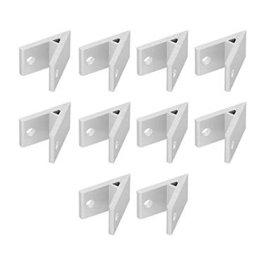 Imagem de Marhynchus Connectores de Canto de ângulo de Alumínio Convenientes 45 ° para Perfis Industriais 10pcs para Montagem, Fabricação, Preto (4040-45 graus)