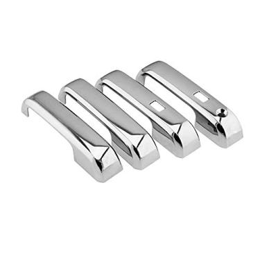 Imagem de SEGADEN Capa de maçaneta cromada compatível com Ford F-150 F150 2015-2017 (4 portas sem abertura de passageiro com orifício inteligente) XG7726