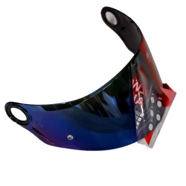 Imagem de Viseira Capacete Ls2 Ff358 Azul Com Pino Pinlock Original, Azul