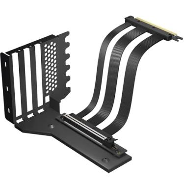 Imagem de GLOTRENDS Suporte de GPU de 3 compartimentos com cabo Riser PCIe 5.0 de 150 mm para montagem vertical de GPU, compatível com RTX5090 RTX4090 RX9070 RX7900, capas de PC com design de slot PCI aberto de