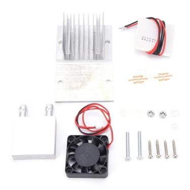 Imagem de Kit de sistema de refrigeração TEC1-12706, refrigerador termoelétrico DC 12V placa fria semicondutor de vedação completa com ventilador