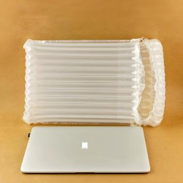 Imagem de Pacote com 100 bolsas protetoras infláveis para laptop com bomba manual. Adequado para notebooks de 11 a 12 polegadas, proteção contra quedas de 360 graus. Alternativa à caixa de envio de laptop ideal