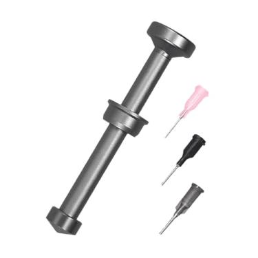 Imagem de MERIGLARE Ferramenta de êmbolo dispensador de seringa manual, impulsionador de pasta de fluxo de solda, ferramenta profissional de propulsão de pasta de solda