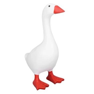 Imagem de Fockety Titular de Chave de Ganso Magnético, Suporte para Suspender da Estátua da Estátua de Resina Com Bico Magnético para Chaves e Objetos de Metal, Presente de Decoração para Casa (Sem base)