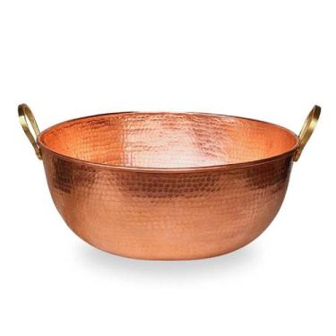 Imagem de Tacho De Cobre Puro De 150 Litros 1.05m Diâmetro - Metal Arte
