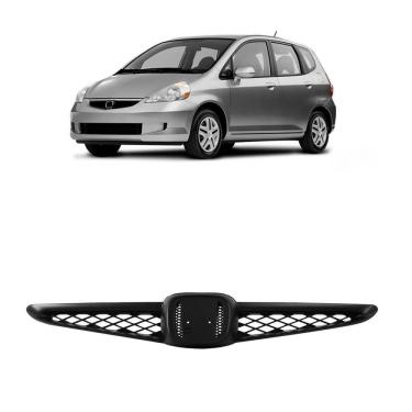 Imagem de Grade Radiador Honda Fit 2003 2004 2005 2006 Preta