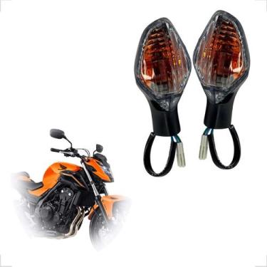 Imagem de Par Pisca Seta Traseiro Lado Direito Lado Esquerdo CB 500F 2014 2015 2