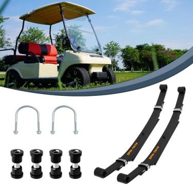 Imagem de SHUNCHENXIANG Kit De Mola Traseira 4 Lâminas Para Carrinho Golfe Alta Resistência, Modelos Club Car Ds 1981 Em Diante, A Gasolina E Elétrico, Conjunto Com Buchas, Mangas Parafusos U, Substituição Oe