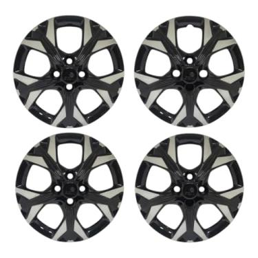 Imagem de Kit 4 Calota Esportiva Aro 15 Compatível c/Roda Onix 2020 2024 - Preto/Prata