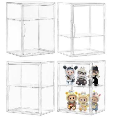 Imagem de Vitrine de acrílico Attelite para colecionáveis, pacote com 4