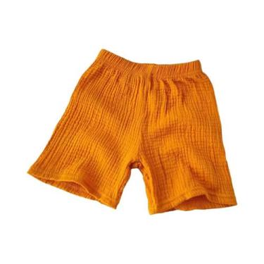 Imagem de Shorts De Verão Respiráveis De Algodão Para Meninas E Meninos, Capris 