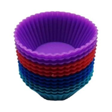 Imagem de Forma De Silicone Mini Cupcake C/ 12 Confeitudo