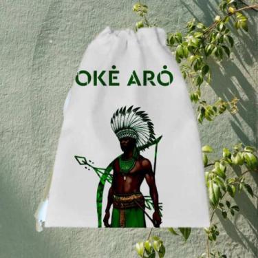 Imagem de Mochila Porta Guia Oxossí Orixá Umbanda e Candomblé - Lojas Áurea