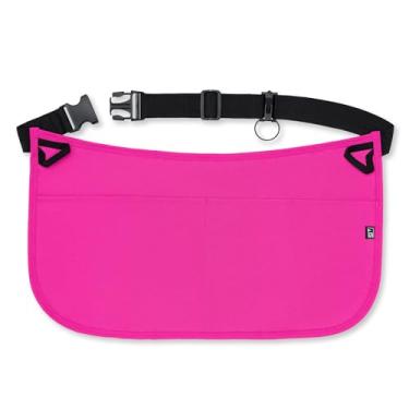 Imagem de SupplyMaid Avental de limpeza profissional à prova d'água com 3 bolsos. Feito para limpadores profissionais. Como um suporte de limpeza ao redor da cintura, Rosa choque, P