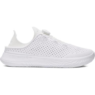 Imagem de Under Armour Tênis de treino unissex SlipSpeed USA – Recurso de salto conversível, (125) branco/branco, 6.5 Women/5 Men