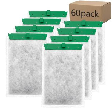 Imagem de Aquarium 60 cartuchos de filtro médios compatíveis com filtros Whisper 10i IQ10 PF10 filtros de energia