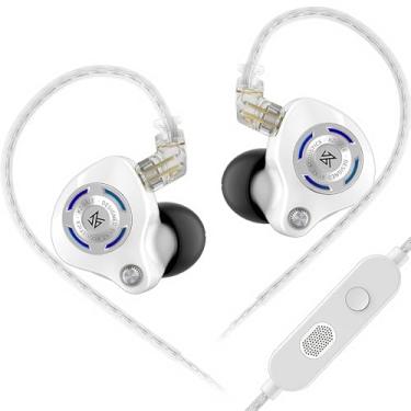 Imagem de Fones de ouvido KZ-Gale – fones de ouvido intra-auriculares com design ergonômico, som estéreo e ajuste confortável para uma experiência de jogo imersiva (com microfone, branco)