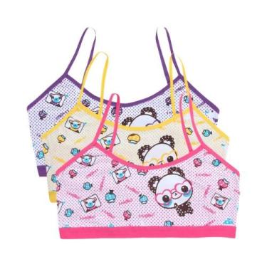Imagem de Sutiã De Treinamento Para Meninas Adolescentes Com Estampa De Panda E 