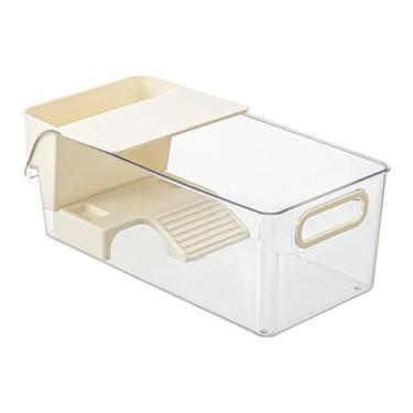 Imagem de Fenteer Tanque de tartarugas, aquário, habitat para répteis, rampa de aquecimento, área de incubação resistente, suprimentos para tartarugas, acessórios para, S