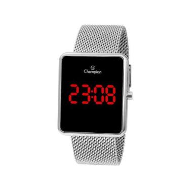 Imagem de Relógio Feminino Champion Digital - CH40080T Prateada, Prata