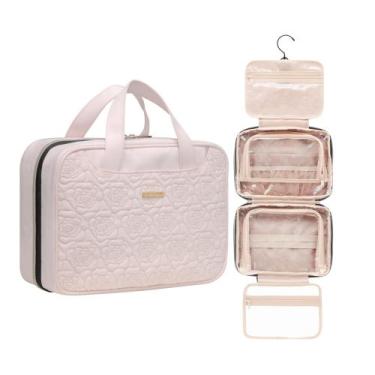 Imagem de Bolsa de higiene pessoal de viagem Everfun Hanging para mulheres com c