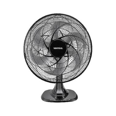 Imagem de Ventilador de Mesa Turbo Oscilante 50cm com 6 Pás – Potente, Silencioso e Econômico (Preto - 127V)