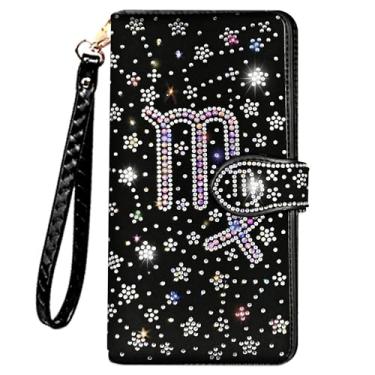 Imagem de LIFUTOPIA Carteiras de estrela de strass brilhantes - Bolsa clutch de pulso brilhante com glitter, Virgem brilhante, 7.4 inches