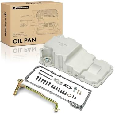 Imagem de A-Premium 302-3, 81075# LS Kit de cárter de óleo de ajuste retrô, perfil baixo, alumínio, 10,16 cm (4") Curso, com folga adicional e drenos turbo, compatível com LS1 LS2 LS3 A/G/F-Body