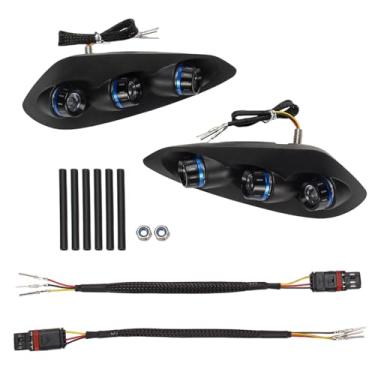 Imagem de GIDIBII Luzes indicadoras de seta traseiras compatíveis com BMW S1000RR 2023-2025, M1000RR 2023-2024 (azul)