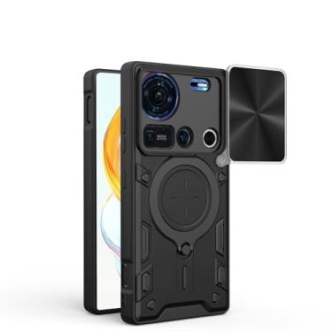 Imagem de Elubugod Capa compatível com ZTE Nubia Z70 Ultra, com capa de lente de câmera deslizante compatível com ZTE Nubia Z70 Ultra NX733J NX736J capa protetora para celular preta