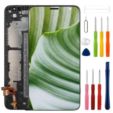 Imagem de [com moldura] Novo visor LCD SWARK para TCL K11 Touch Screen Digitalizador Substituição com kit de ferramentas de reparo atualizado