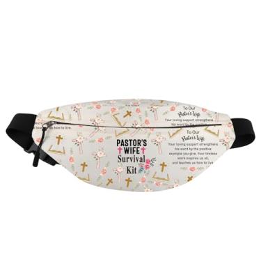 Imagem de PXTIDY Kit de sobrevivência da esposa do pastor, bolsa de cintura para estudo da Bíblia, bolsa de cintura, sacerdote, ministro, esposa, presente, pastor, esposa, pochete, Bege, One Size, Tendência