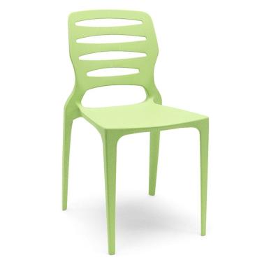 Imagem de Cadeira Para Cozinha Área Gourmet Jardim Empilhável Larsen P03 Verde Claro - Lyam Decor