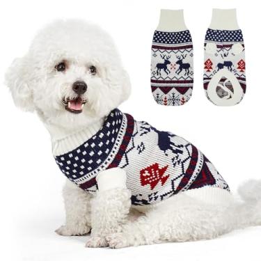 Imagem de Toptakeit Suéter de Natal para cães pequenos, médios, grandes, meninas, meninos, roupas para animais de estimação, pequeno, médio, grande, para cães machos, fêmeas, cachorrinhos