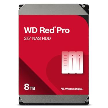 Imagem de HD WD Red Pro 8TB NAS, SATA 6Gb/s, 7200RPM, 256MB Cache, 3.5", Operação 24/7 – Para NAS com até 24 Baias – WD8005FFBX