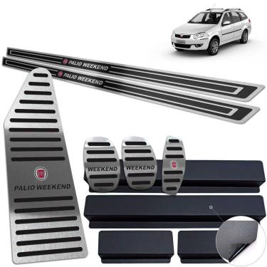 Imagem de Descanso Pedaleira Soleira Palio Weekend 2009 A 2020 Preto