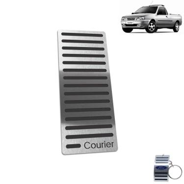 Imagem de Descanso de Pé Ford Courier 1997 a 2013 Aço Inox Preto